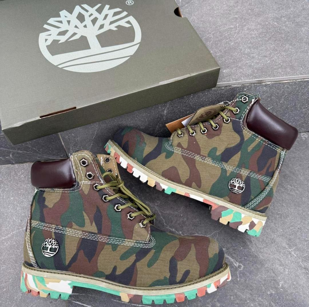 Timberland Classic Waterproof 6-Inch Boots – Green Camo Edition