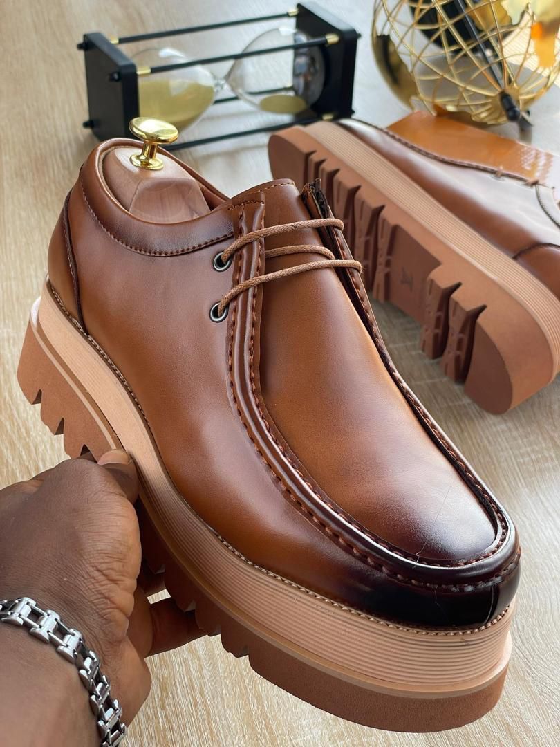 Luxury Brown LV shoe