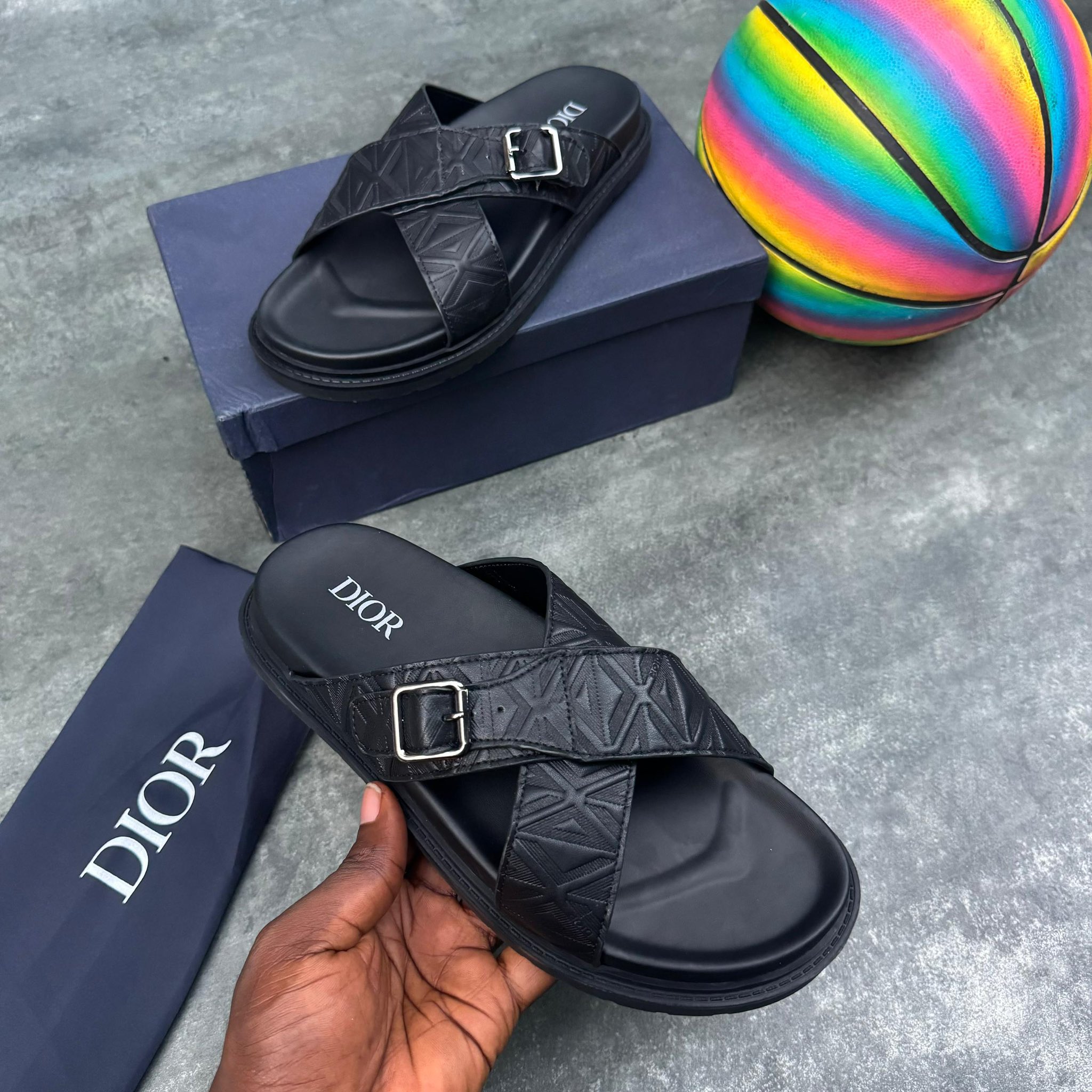 Dior Black Slide