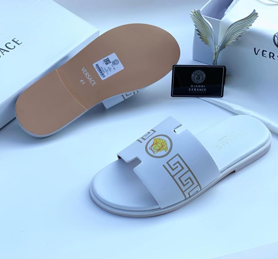 Luxury white sandals